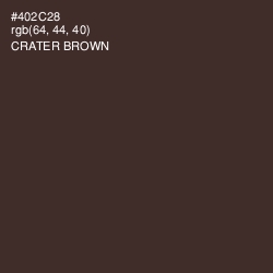 #402C28 - Crater Brown Color Image